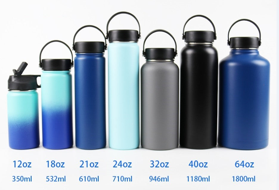 vacuum flask with mutilcolors stainless steel