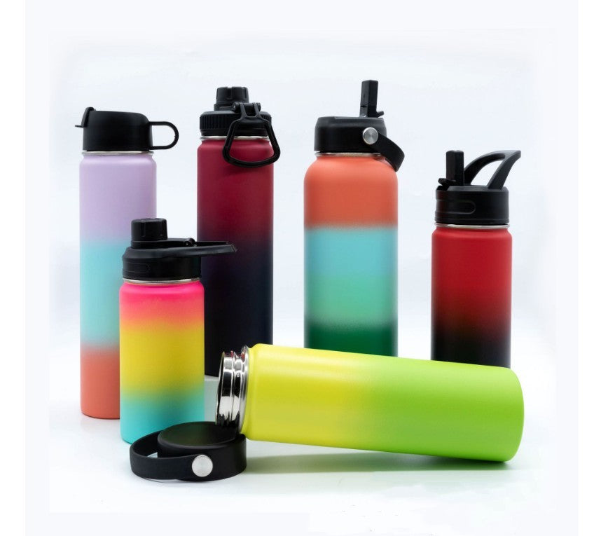 vacuum flask with mutilcolors stainless steel